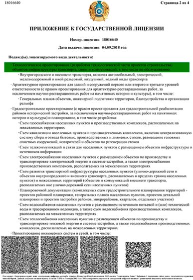 Лицензия / сертификат RAUZA-PV №3