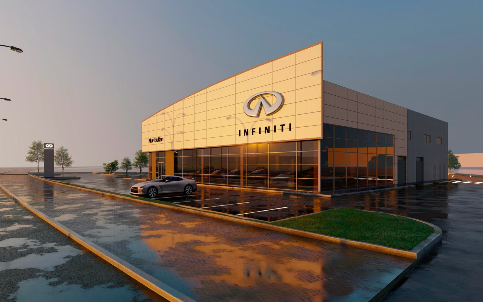 Проект автосалона Infiniti в Астане